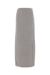 Embroidered wool skirt -  | Wise