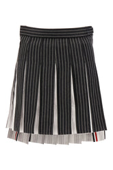 Embroidered wool mini skirt -  | Wise