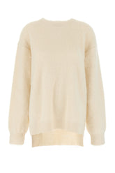 Maglione oversize in misto alpaca avorio -  | Wise