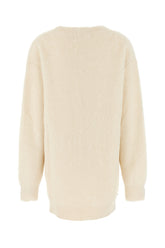 Maglione oversize in misto alpaca avorio -  | Wise