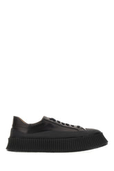 Black leather sneakers -  | Wise