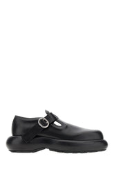 Black leather buckle shoes -  | Wise