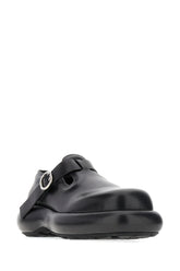 Black leather buckle shoes -  | Wise