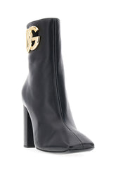 Black nappa leather Jackie 90 ankle boots -  | Wise