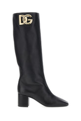 Black nappa leather Jackie boots -  | Wise