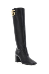 Black nappa leather Jackie boots -  | Wise