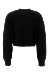 Black wool blend sweater -  | Wise