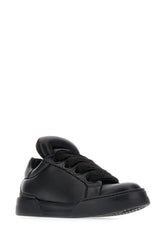 Black nappa leather Mega Skate sneakers -  | Wise