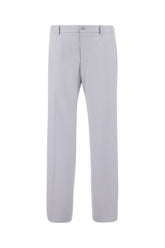 Pantalone in misto lana stretch grigio chiaro -  | Wise