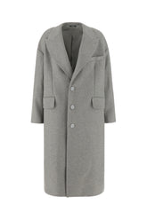 Cappotto in misto lana grigio melangé -  | Wise