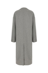 Cappotto in misto lana grigio melangé -  | Wise