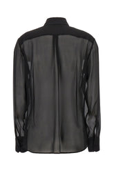 Black stretch silk shirt -  | Wise