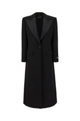 Cappotto in misto lana nera -  | Wise