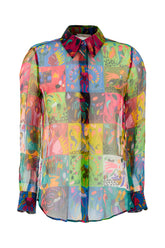 Printed silk blouse -  | Wise