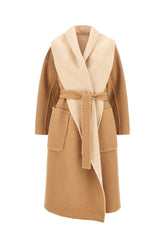 Camel wool reversible coat -  | Wise