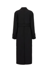 Cappotto in misto lana stretch nero -  | Wise