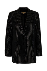 Black triacetate blend blazer -  | Wise