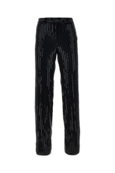 Black triacetate blend pant -  | Wise