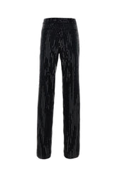 Pantalone in misto triacetato nero -  | Wise