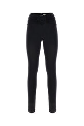 Black stretch nylon leggings -  | Wise