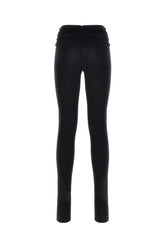 Black stretch nylon leggings -  | Wise