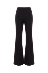 Pantalone in misto triacetato nero -  | Wise