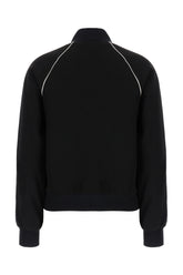 Black triacetate blend sweatshirt -  | Wise