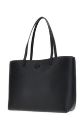 Black leather shopping bag -  | Wise