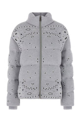 Embroidered wool down jacket -  | Wise