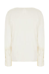 White stretch silk blouse -  | Wise