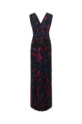 Printed stretch polyester dress -  | Wise