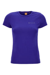 T-shirt in cotone stretch blu -  | Wise