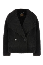 Black polyester coat -  | Wise