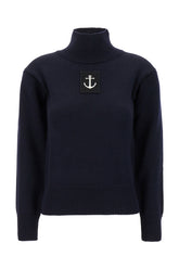 Midnight blue wool sweater -  | Wise