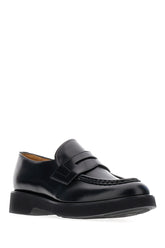 Black leather Lynton loafers -  | Wise