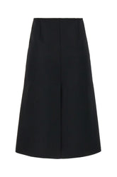 Black wool blend skirt -  | Wise