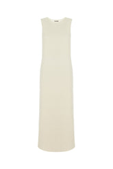 Ivory wool blend dress -  | Wise