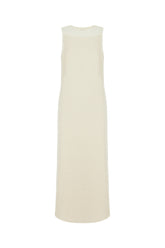 Ivory wool blend dress -  | Wise