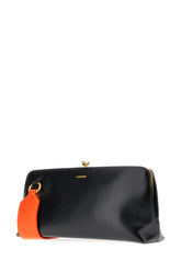 Black leather small Goji crossbody bag -  | Wise