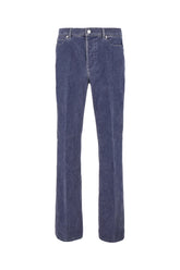 Blue cotton blend jeans -  | Wise