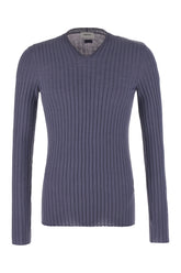 Air force blue wool sweater -  | Wise