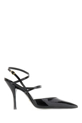 Black leather Strapeze pumps -  | Wise