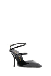 Black leather Strapeze pumps -  | Wise