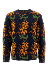 Embroidered wool oversize sweater -  | Wise