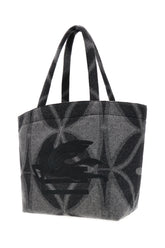 Printed wool medium handbag -  | Wise