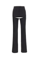 Pantalone in lana stretch nera -  | Wise