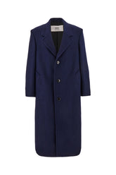 Cappotto in misto lana blu -  | Wise