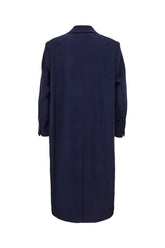 Cappotto in misto lana blu -  | Wise