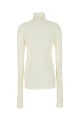 Ivory viscose blend sweater -  | Wise