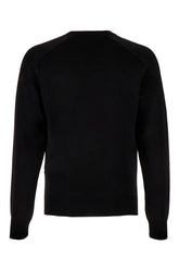 Maglione in misto seta nera -  | Wise